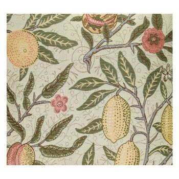 川島織物セルコン Morris Design Studio フルーツ 背当クッションカバー 50×50cm LL1729 G グリーンの画像