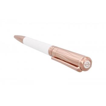 S.T. Dupont リベルテ Her ボールペン パーリー ホワイト ナチュラル ラッカー / ピンク ゴールド 465398の画像