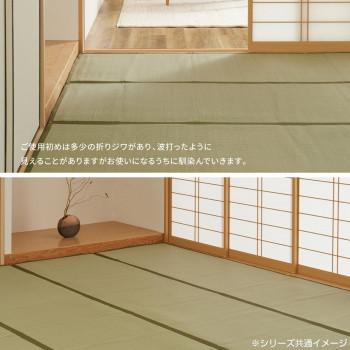 洗えるい草カーペット 四条(しじょう) 江戸間6畳 約261×352cm 159058960