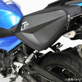 BA-216 ライダースハイサイドバッグ3 BLACK/WHITE BA216BKWHの画像