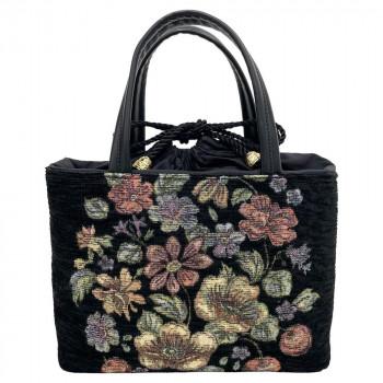 優美社 6019-00 ゴブラン織（ごぶらんおり） ハンドバッグ ブラック 【北海道・沖縄・離島配送不可】 優美社 6019-00 ゴブラン織（ごぶらんおり） ハンドバッグ ブラック