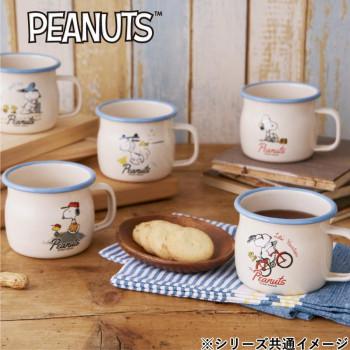 豊琺瑯 スヌーピー・ホーローマグカップ 「ベースボール」 SNJ-2433