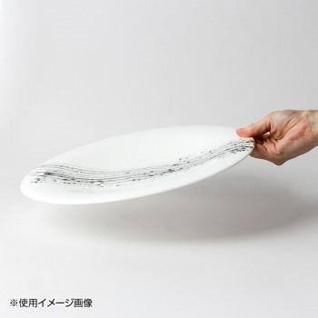 NIKKO(ニッコー) コシノヒロコ 墨の瞬 拍(HAKU) 30.5cmプレート 11116-0030の画像