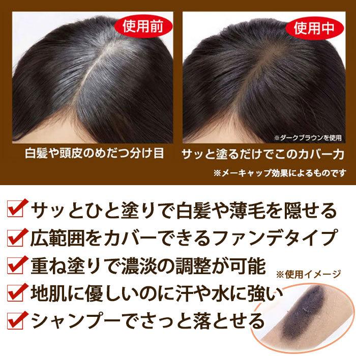 白髪隠し 白髪染め 軽量 コンパクト【ボタニカル ヘアファンデ】部分染め 部分 白髪 白髪染 簡単 白髪かくし 生え際 生え際用 ポイント用｜phantom-store｜05