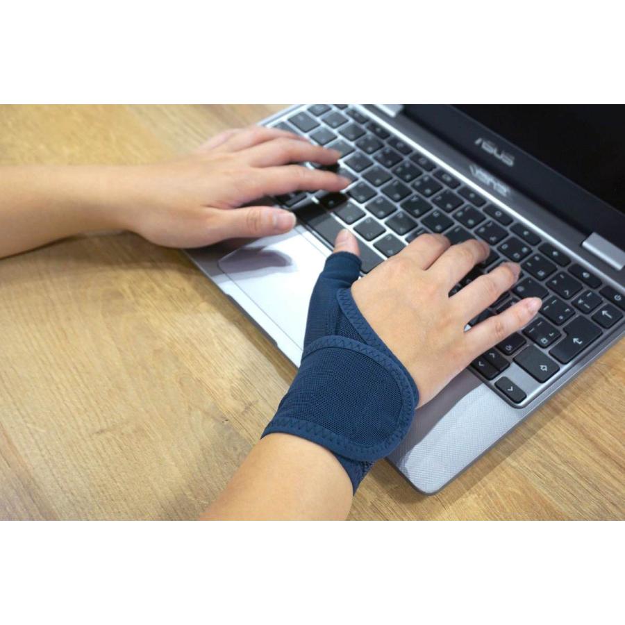 水仕事にも使えるメッシュの手首サポーター 手首用 サポーター メッシュ 親指 腱鞘炎 日本製 男女兼用 スポーツ トップマン | ブランド登録なし | 03