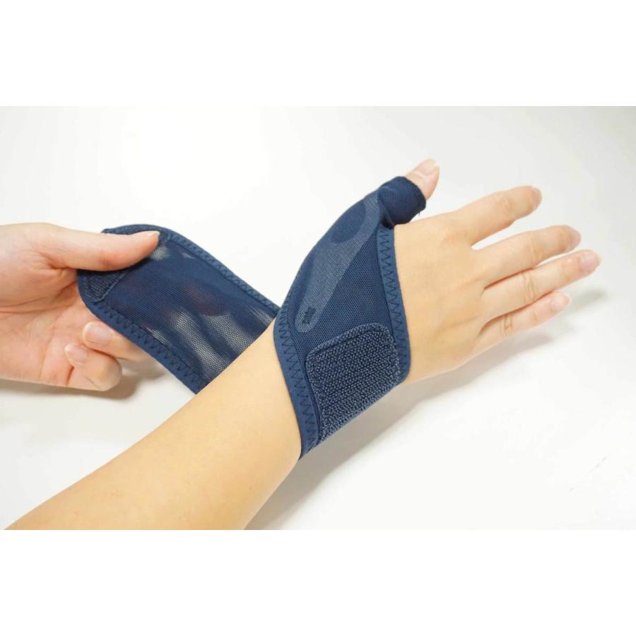 水仕事にも使えるメッシュの手首サポーター 手首用 サポーター メッシュ 親指 腱鞘炎 日本製 男女兼用 スポーツ トップマン | ブランド登録なし | 04