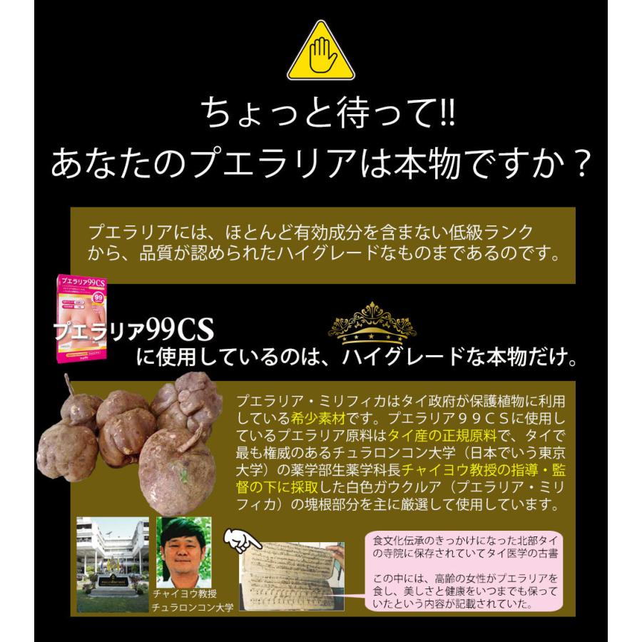 プエラリア 99CS プエラリアミリフィカ 高品質 高純度 胸 バスト ハリ