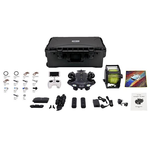 QYSEA FIFISH E-GO アームセット (200mケーブル＋バッテリー2個＋アーム)【賠償責任保険付】・入荷次第発送 | 