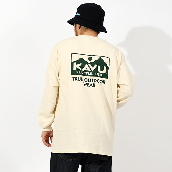 KAVU カブー 長袖 Tシャツ トゥルーロゴ ロングスリーブTシャツ ロンT 