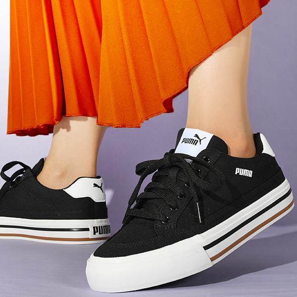 PUMA プーマ レディース 厚底 スニーカー ヒール高3.0cm コート