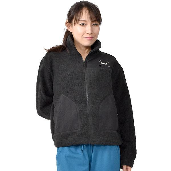 30 Off プーマ Puma レディース Nu Tility シェルパジャケット ボア もこもこ フルジップ アウター ブラック 黒 秋新作 送料無料 A Ray Green 通販 Yahoo ショッピング