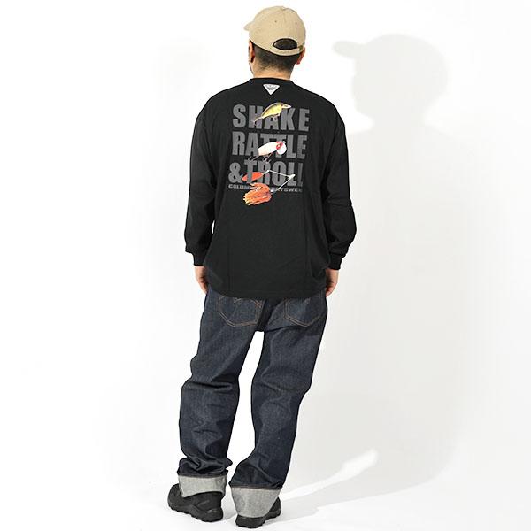 新品未使用　コロンビア　Columbia　PFG ロンT 長袖　ブラック　M Columbia（コロンビア） 長袖Tシャツ メンズ レディース バック