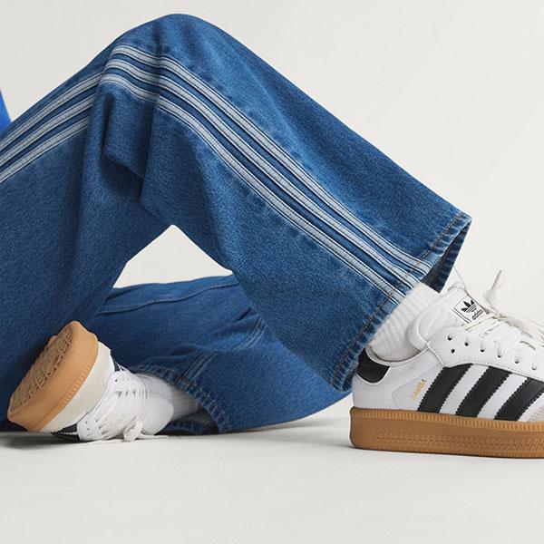 adidas ADIBREAK トラックパンツ firebird adidas Originals 2026春夏新作 アディダス デニム レディース ロング