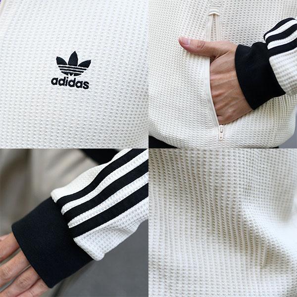 【日本未入荷 】海外限定カラー  ワッフルニット トラックトップ L adidas Originals 2026春夏新作 SNSで注目 アディダス ワッフル素材
