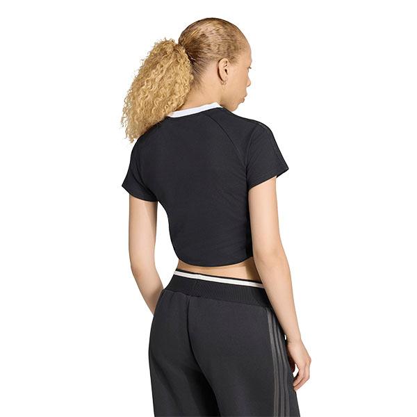 JENNIE ジェニー コラボ 2026秋冬新作 ネコポス発送！アディダス レディース ショート丈 半袖 Tシャツ adidas LAYER TEE ORIGINALS オリジナルス CC809 | adidas Originals | 03