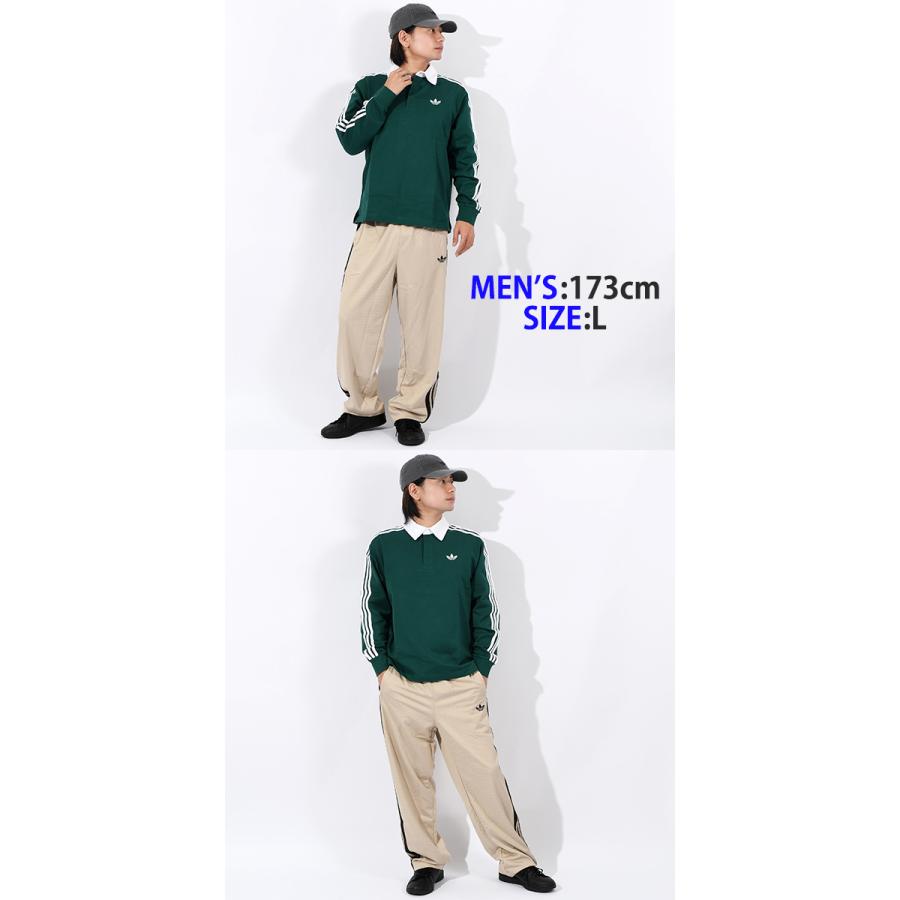 2026春夏新作 アディダス ルーズフィット 長袖 ポロシャツ メンズ レディース adidas 3-STRIPES RUGBY LONGSLEEVE POLO ORIGINALS オリジナルス CI076 | adidas Originals | 13