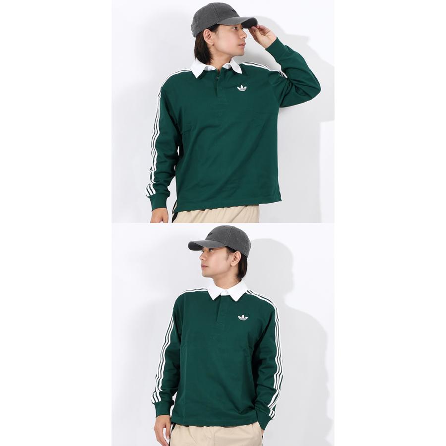 2026春夏新作 アディダス ルーズフィット 長袖 ポロシャツ メンズ レディース adidas 3-STRIPES RUGBY LONGSLEEVE POLO ORIGINALS オリジナルス CI076 | adidas Originals | 14