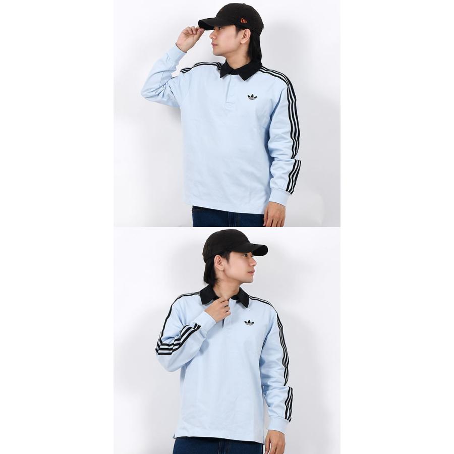 2026春夏新作 アディダス ルーズフィット 長袖 ポロシャツ メンズ レディース adidas 3-STRIPES RUGBY LONGSLEEVE POLO ORIGINALS オリジナルス CI076 | adidas Originals | 17