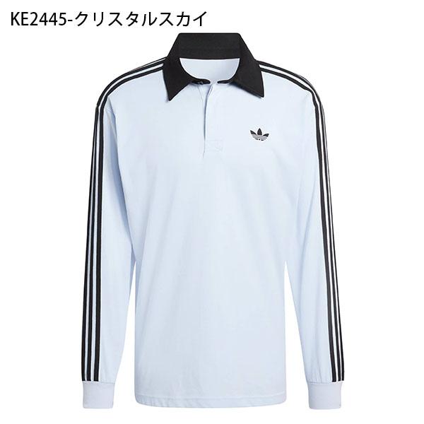 2026春夏新作 アディダス ルーズフィット 長袖 ポロシャツ メンズ レディース adidas 3-STRIPES RUGBY LONGSLEEVE POLO ORIGINALS オリジナルス CI076 | adidas Originals | 02