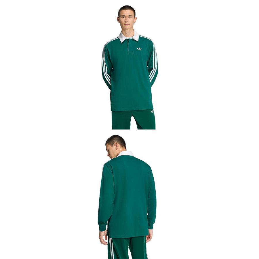 2026春夏新作 アディダス ルーズフィット 長袖 ポロシャツ メンズ レディース adidas 3-STRIPES RUGBY LONGSLEEVE POLO ORIGINALS オリジナルス CI076 | adidas Originals | 03