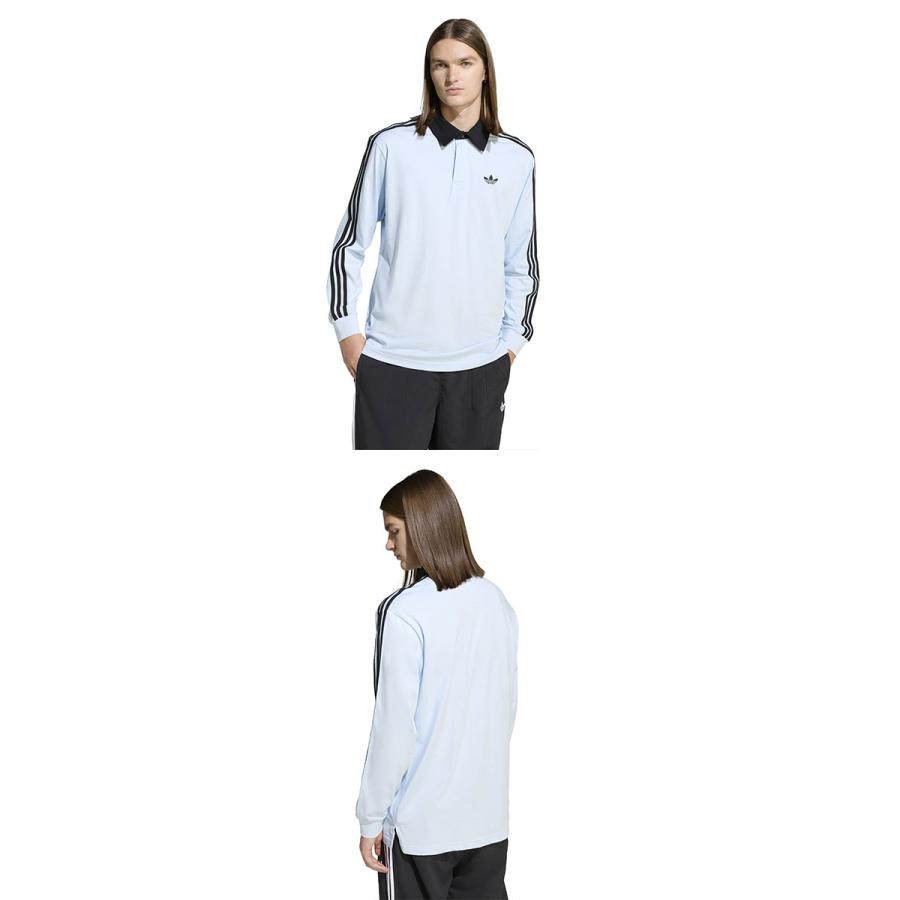 2026春夏新作 アディダス ルーズフィット 長袖 ポロシャツ メンズ レディース adidas 3-STRIPES RUGBY LONGSLEEVE POLO ORIGINALS オリジナルス CI076 | adidas Originals | 04