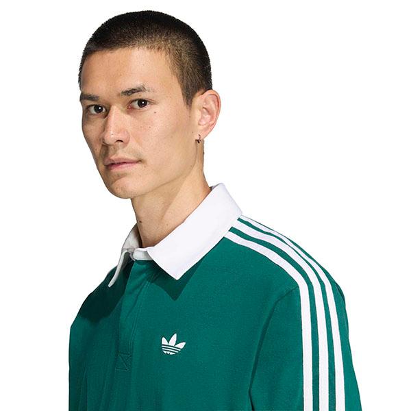 2026春夏新作 アディダス ルーズフィット 長袖 ポロシャツ メンズ レディース adidas 3-STRIPES RUGBY LONGSLEEVE POLO ORIGINALS オリジナルス CI076 | adidas Originals | 06