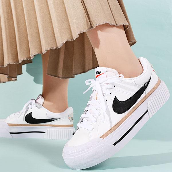 NIKE（ナイキ） 厚底 スニーカー レディース コート レガシー リフト