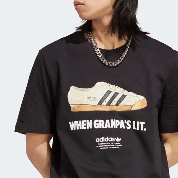 アディダス メンズ レディース 半袖 Tシャツ adidas NEW AGE TEE スニーカー グラフィック コットン100％ ORIGINALS オリジナルス 2023春新作 EUT91｜phants｜06