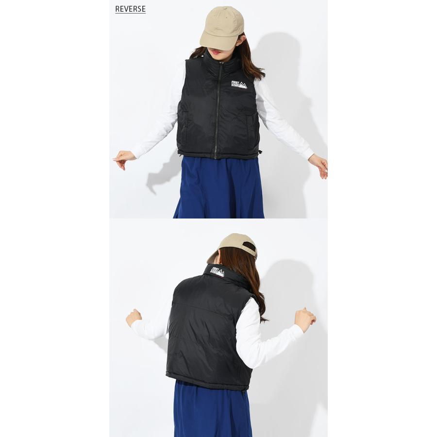 N⭐︎　1/f clothing ハーフジップショートダウンベスト FIRST DOWN（ファーストダウン） 40%off ショート丈 リバーシブル