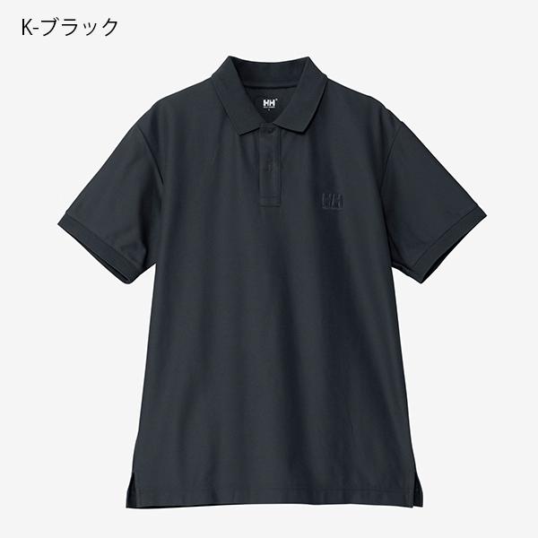 【新品 未使用】ヘリーハンセン Kando Polo XL ブラック HELLY HANSEN（ヘリーハンセン） 半袖 ポロシャツ メンズ チームドライ