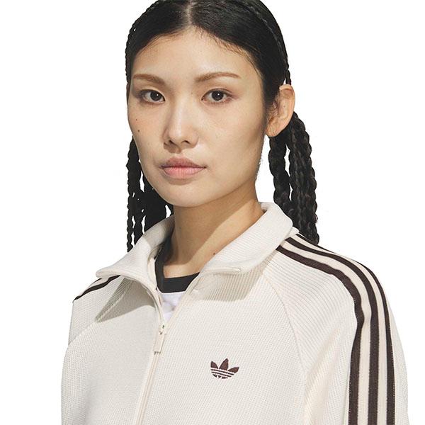 2026春夏新作 アディダス ニット素材 レディース ショート丈 トラックジャケット adidas バルーン ジャージ ORIGINALS オリジナルス HI148 KQ5488 KQ5490の画像