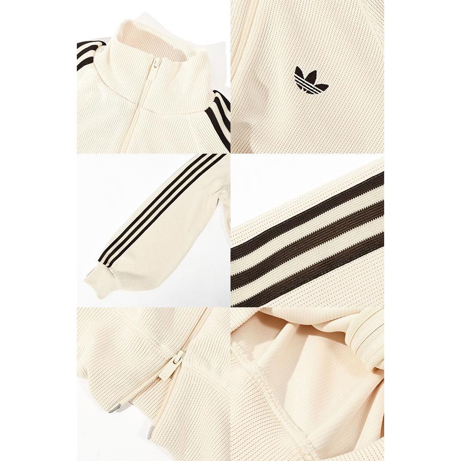 2026春夏新作 アディダス ニット素材 レディース ショート丈 トラックジャケット adidas バルーン ジャージ ORIGINALS オリジナルス HI148 KQ5488 KQ5490の画像