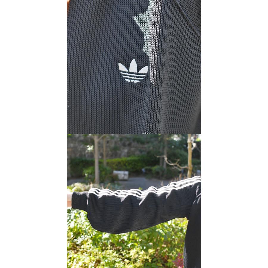 2026春夏新作 アディダス ニット素材 レディース ショート丈 トラックジャケット adidas バルーン ジャージ ORIGINALS オリジナルス HI148 KQ5488 KQ5490の画像