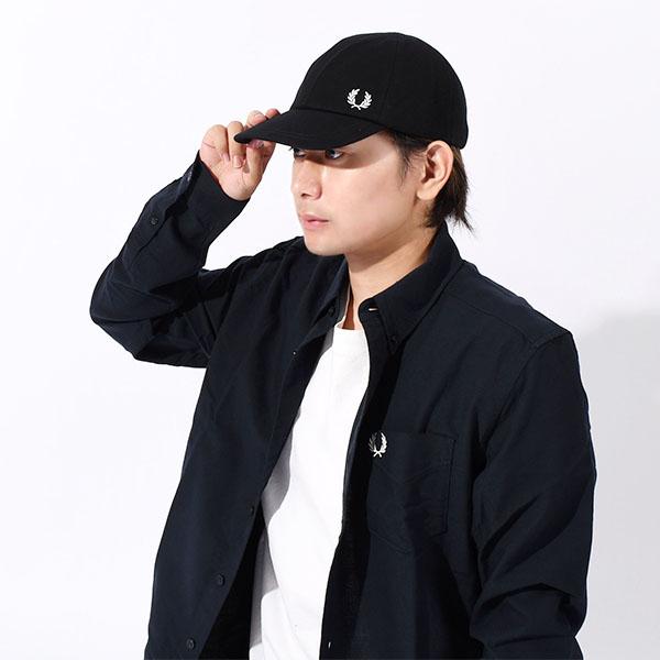 【フレッドペリー】ロゴキャップ ブラック FRED PERRY FRED PERRY（フレッドペリー） キャップ 帽子 Pique Classic Cap／ピケ