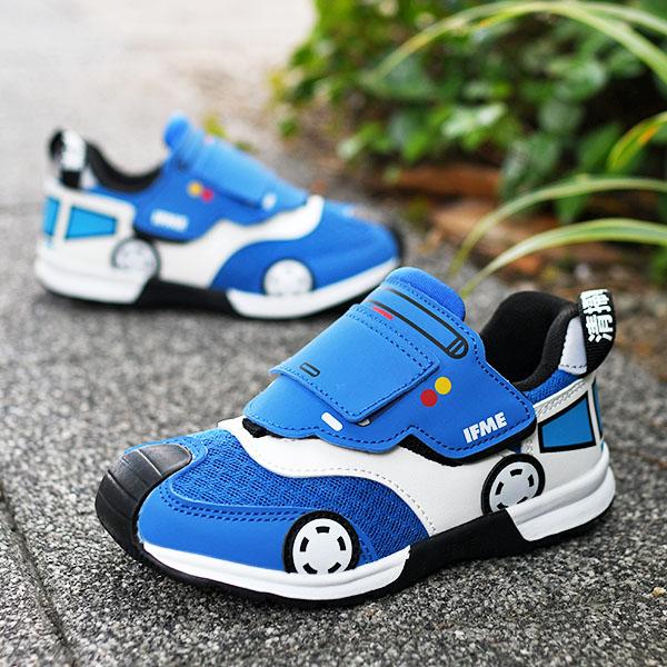 IFME（イフミー） つま先補強 はたらくのりもの キッズ スニーカー