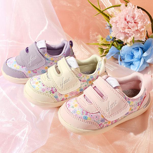 IFME（イフミー） 靴 キッズ スニーカー 子供 ベビー カラン CALIN 花