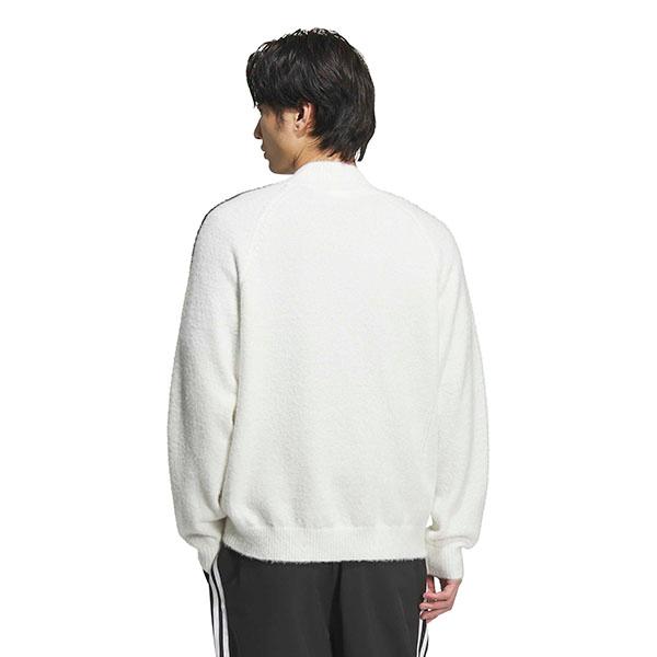 15 アディダス トラックジャケット ホワイト　ジャージ上　ジップアップ　春秋冬 adidas Originals 日本限定企画 アディダス ニット素材 トラック