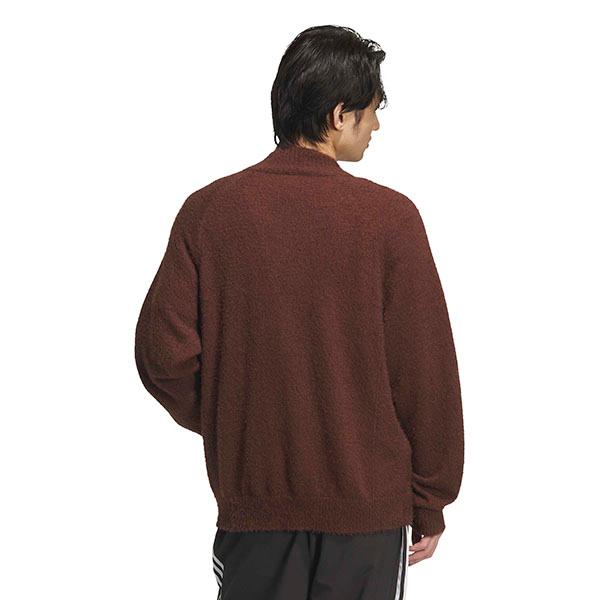 アディダス ニット ジップアップ カーディガン ブラウン S トラックジャケット adidas（アディダス） ジャージ メンズ レディース : ZOZOTOWN Yahoo