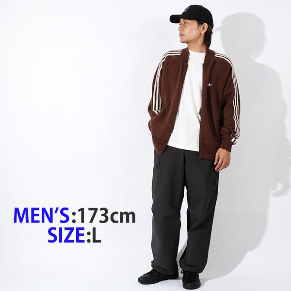 アディダス ニット ジップアップ カーディガン ブラウン S トラックジャケット adidas（アディダス） ジャージ メンズ レディース : ZOZOTOWN Yahoo