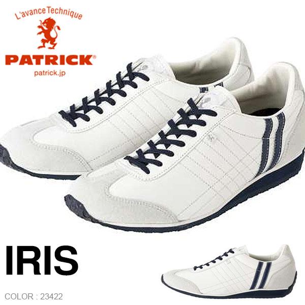 パトリック スニーカー PATRICK メンズ レディース IRIS P.WHT アイリス パールホワイト レザー ローカット ホワイト 白 日本製 定番 23422 シューズ 靴 | PATRICK