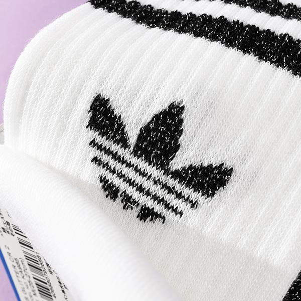2026春夏新色 アディダス ソックス 2足セット メンズ レディース adidas 3S GLITTER CR 2 靴下 2足組 ORIGINALS オリジナルス KA985 | adidas Originals | 13