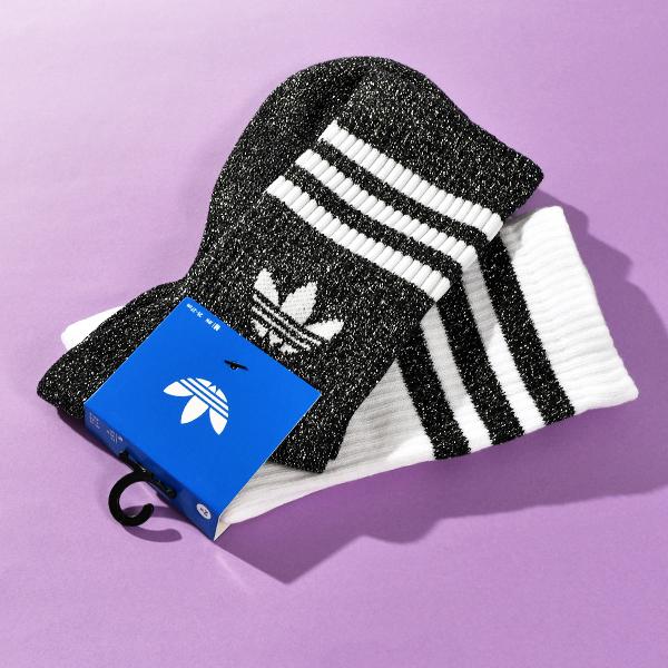 2026春夏新色 アディダス ソックス 2足セット メンズ レディース adidas 3S GLITTER CR 2 靴下 2足組 ORIGINALS オリジナルス KA985 | adidas Originals | 14