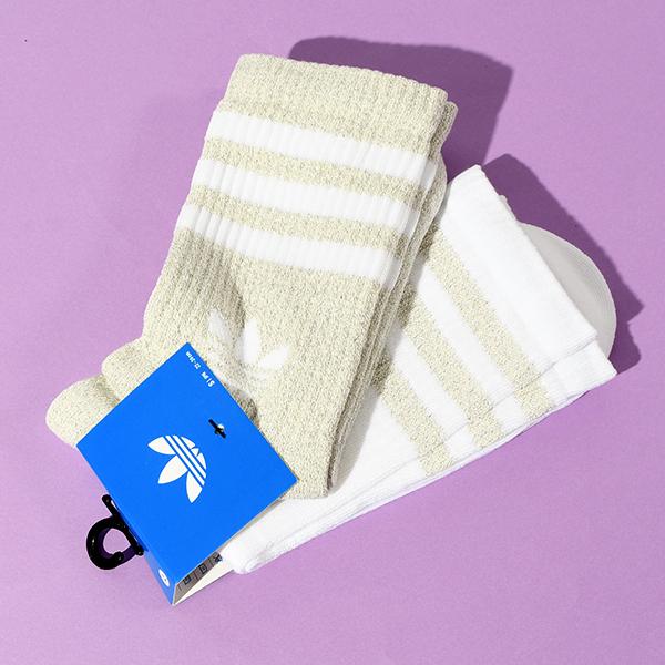 2026春夏新色 アディダス ソックス 2足セット メンズ レディース adidas 3S GLITTER CR 2 靴下 2足組 ORIGINALS オリジナルス KA985 | adidas Originals | 15