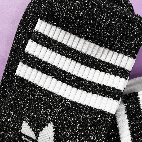 2026春夏新色 アディダス ソックス 2足セット メンズ レディース adidas 3S GLITTER CR 2 靴下 2足組 ORIGINALS オリジナルス KA985 | adidas Originals | 10
