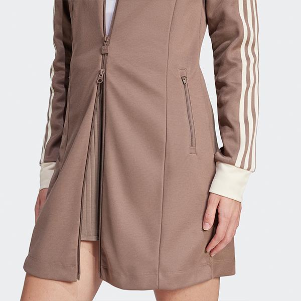 新品 アディダス ワンピース 中綿 ジャケット ロング丈 ベージュ 可愛い 秋冬 adidas Originals アディダス レディース ロング丈 長袖 ワンピース BB