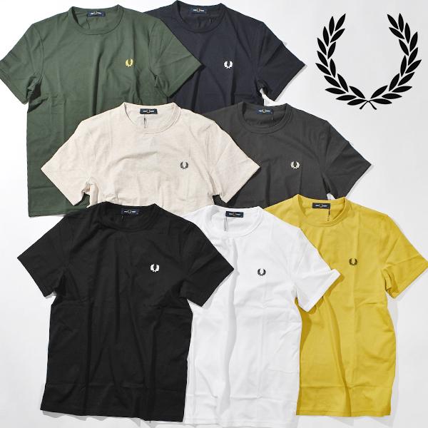 フレッドペリー Tシャツ メンズ レディース FRED PERRY リンガー Tシャツ RINGER T-SHIRT トップス 半袖 ロゴ 綿100% M3519