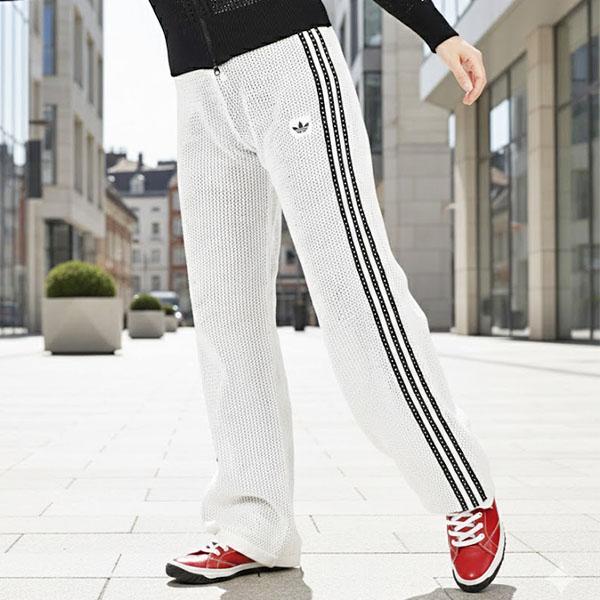 adidas WOVENTP トラックパンツ　白 adidas Originals 2026春夏新作 アディダス ニット素材 レディース