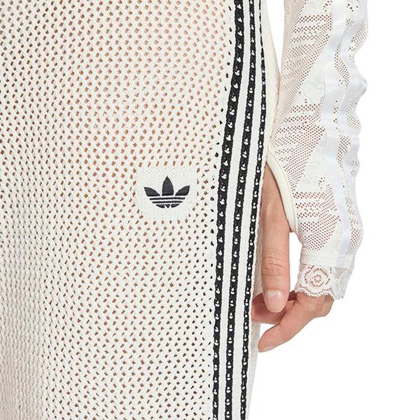 2026春夏新作 アディダス ニット素材 レディース ロングパンツ adidas KNITTED CROCHET FIREBIRD TRACKPANTS トラックパンツ ORIGINALS オリジナルス MIQ46の画像