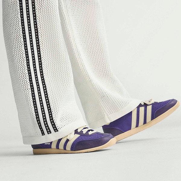 2026春夏新作 アディダス ニット素材 レディース ロングパンツ adidas KNITTED CROCHET FIREBIRD TRACKPANTS トラックパンツ ORIGINALS オリジナルス MIQ46の画像