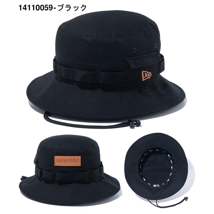 ニューエラ ハット メンズ レディース NEW ERA サファリハット レザーパッチ アウトドア キャンプ フィッシング 釣り 帽子 CAP 14110059 14110058 2024春夏新作｜phants｜02